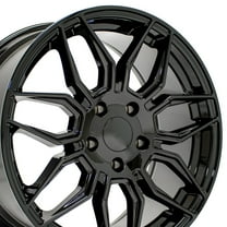 OE Wheels CV03C 18 Inch Rim Fits Corvette C8 Z06 Style 5x120.65 18x8.5 Gloss Black - Hollander 95580 (1)