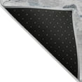 thumbnail image 4 of HomeRoots 617823 10 x 14 ft. Gray, Silver & Blue Abstract Washable Indoor & Outdoor Rectangle Area Rug, 4 of 5