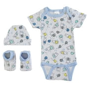 Bambini Newborn Pink Baby Shower Layette Gift Set, 4pc (Baby Girls)