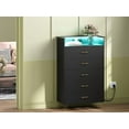thumbnail image 2 of AKDSteel Commode Haute Moderne à 5 Tiroirs, Commode de Chambre Blanche Résistante à l'Eau avec Glissières à Fermeture Silencieuse pour Rangement de Garde-Robe et de Couloir, 2 of 8