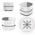 thumbnail image 4 of Desktop Vacuum Cleaner,Mini Table dust Sweeper Energy Saving,High Endurance up to 400 mins,Cordless&360º Rotatable Design for Cleaning Hairs,Crumbs,Computer Keyboard-White, 4 of 9