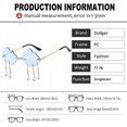 thumbnail image 5 of Lunettes de Soleil Mignonnes Sans Monture pour les Femmes à la Mode Vintage Créatif des Années 90 Lunettes de Soleil Drôle Nuage en Forme de Disco, 5 of 5