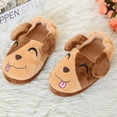 thumbnail image 5 of Shldybc Toddler Cute Slippers Plush Warm Slippers for Girls Boys Kids Toddlers Winter Lined Indoor Warm Slip On Cute House Home Shoes Nonslip Indoor Slippers Merry Christmas!, 5 of 9
