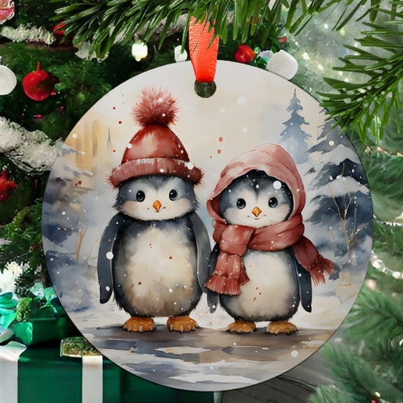 Penguin18 Christmas Ornament, Christmas Ornament Gift, Gift for Mom, Love Day Home Decor, Holiday Festival Ornament, Keepsake 2025