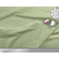 thumbnail image 2 of Soimoi Cotton Duck Fabric Stripe & Flamingo Bird Print Sewing Fabric Yard 42 Inch Wide, 2 of 4