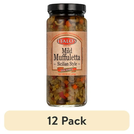 (12 pack) Italo's Muffuletta, Olive Salad, Mild, Sicilian Style