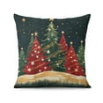 thumbnail image 2 of Green Xmas Trees Pine Rustic Farmhouse Throw Pillow Case Beautiful Square Cushion Covers 2 Pieces Fashion Pillowcase for Room Home Patio Bedroom Livingroom, 2 of 7