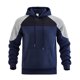 thumbnail image 4 of Sudadera con capucha para hombre, combina colores, informal, holgada, de manga larga, con bolsillo, blusa de poliéster, 4 of 8
