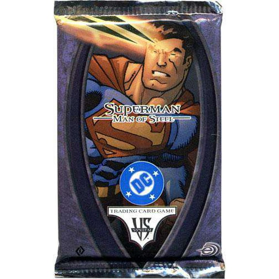 DC VS System Trading Card Game Superman Man of Steel Booster Pack