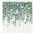thumbnail image 3 of Ambesonne Eucalyptus Shower Curtain, Weeping Leafy Branches, 69"Wx84"L, Blue Grey and Peacock Green, 3 of 3
