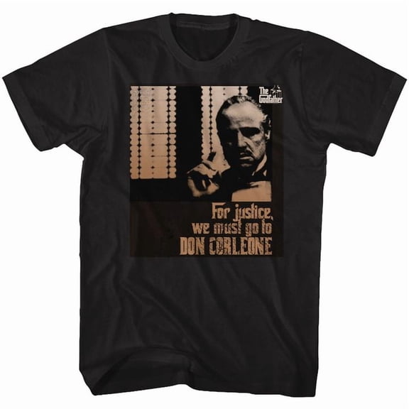 The Godfather Justice Black Adult T-Shirt
