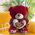 thumbnail image 4 of Peluche de animalito | Lindo osito de peluche para regalo de cumpleaños infantil | Suave compañero para abrazar para niñas pequeñas | Set de regalo para decoración del hogar y habitación infantil, 4 of 7