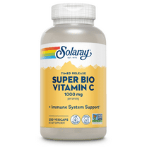 Solaray Super Bio Buffered Vitamin C 1000 mg with Bioflavonoids, Timed Release Immune Support, 250 VegCaps
