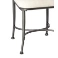 thumbnail image 2 of Hillsdale Furniture Canal Street Vanity Stool, Pewter & Cream, 2 of 3