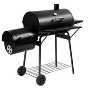 UBesGoo Charcoal Grill Portable BBQ Grill and Offset Smoker Steel BBQ Pit Outdoor for Camping, Black