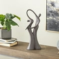 thumbnail image 2 of 7" x 18" Black Ceramic Dancing People Sculpture, by DecMode, 2 of 9