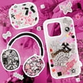 thumbnail image 3 of 2380 Pcs Junk Phone Case Charms Kit,Charms for Customizing Diy Cases ，With Nail Accessories,Cute Bow,Flatback Pearls,Star,Love, Candy,Letter Beads,Cute Aesthetic Big Decor for Personalization, 3 of 7