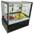thumbnail image 1 of Countertop Refrigerated Cake Showcase Air-cooled Bakery Cabinet with Defogging Function 220V, 1 of 11