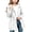 White, variant on DJDLJWCJ Teen Girls Mid Length Windbreaker Water Resistant Solid Color Zip Up Hooded Jacket for Outdoor Hiking Purple Size 7