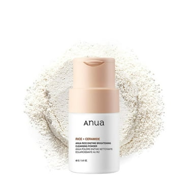 ANUA RICE ENZYME BRIGHTENING CLEANSING HYZ01 POWDER, Rice Ceramide, Gentle Face Wash for Brightening, Radiant Skin, Facial Cleanser for Dry Skin, Korean Skincare, Fragrance Free, 40g/1.41fl.oz.