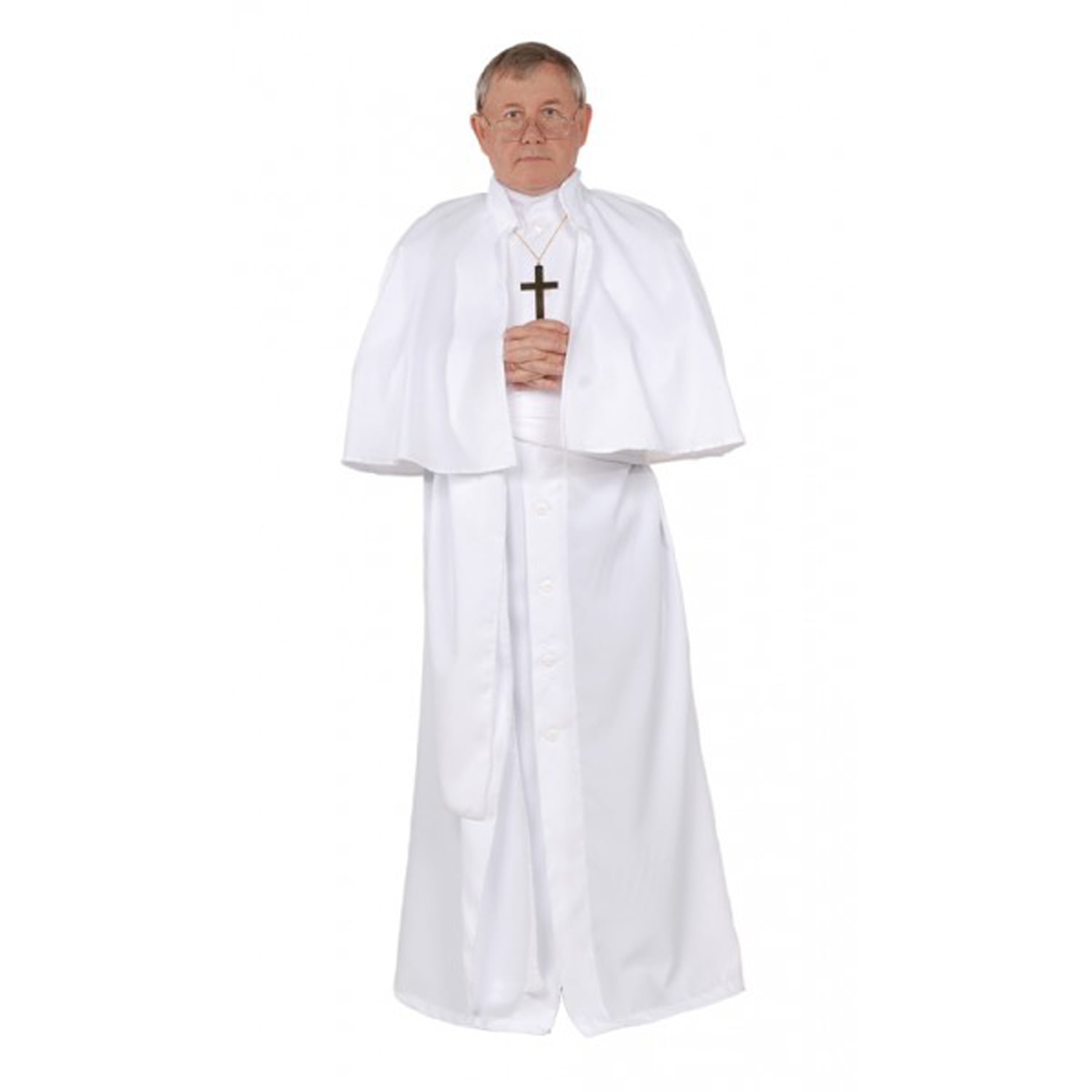 XL Deluxe Black Cardinal Priest Pope Bishop Religious Men Fancy Dress Costume S 