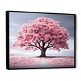 thumbnail image 2 of Designart Trees Oversized framed wall art decor, Tree black framed wall art, Spring Awakening Pink Tree Serenade I , Pink Traditional black framed wall art, 44x34 inches black frame, 2 of 5