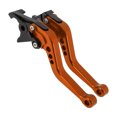 thumbnail image 1 of Palancas de freno y embrague cortas únicas para Honda Fury/VTX1300CX 2009-2018, palanca de freno ajustable de aleación de aluminio naranja, 1 par, 1 of 7