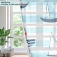 thumbnail image 4 of Yayeee Window Curtains Set of 2 for Living Room Light Filtering 63"x52", Boat Anchor Stripes Pattern, 4 of 7