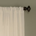 thumbnail image 3 of Curtainworks Trinity Crinkle Polyester Sheer Poletop Single Panel Curtain, Oyster, 51" x 132", Adult, 3 of 5