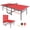 Red, variant on 8FT Outdoor Ping Pong Table, Foldable & Portable Table Tennis Set with Net, 2 Paddles & 3 Balls, High-Quality Game Table with Single Player Playback Mode