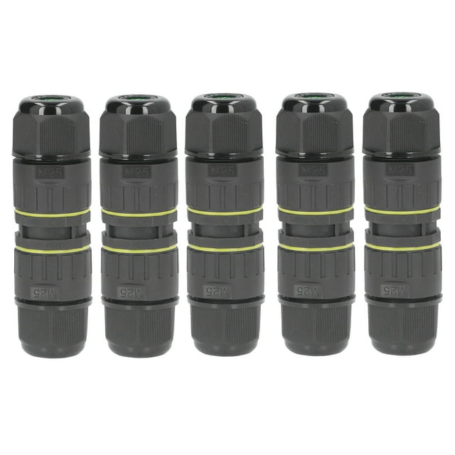 5PCS Garden Junction Box LED Light M25 3 Core Wire Connector Box IP68 Waterproof 9-12mm Junction Box