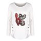 thumbnail image 4 of Casual mujer verano Sexy gradiente estampado Regular cuello redondo mujeres manga larga Top Fridja  czfsfas3694, 4 of 5