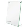 Deflecto Superior Image Beveled Edge Sign Holder, Letter Insert, Clear/Green-Tinted Edges