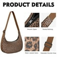 thumbnail image 2 of Fashionable Animal Print Crossbody Handbag for Women, Dynamic Leopard and Cheetah Pattern Shoulder Tote, Lightweight Water-Resistant Hobo Purse with Cute Polka Spots, 2 of 4