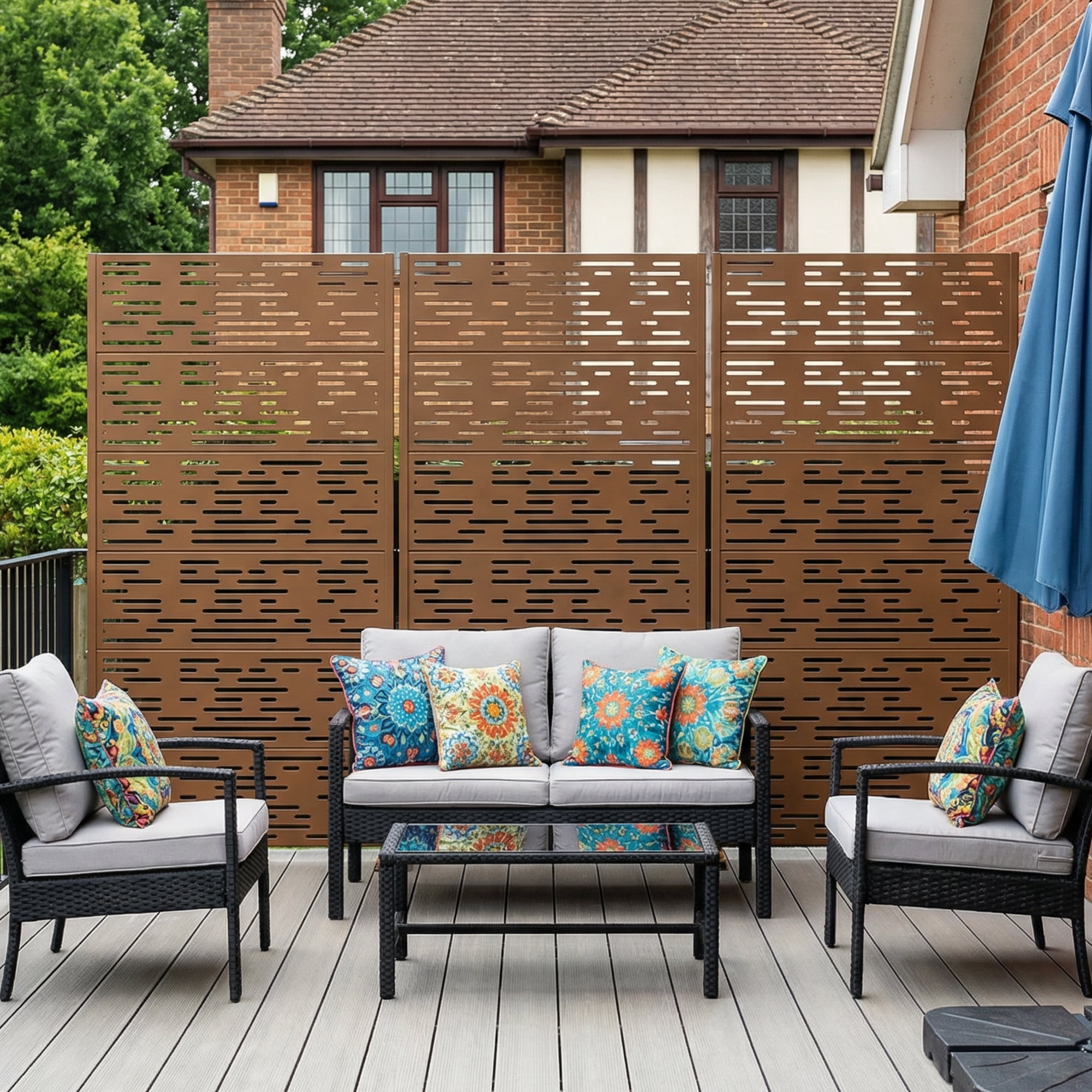 Privacy Metal Screen Fence Panel