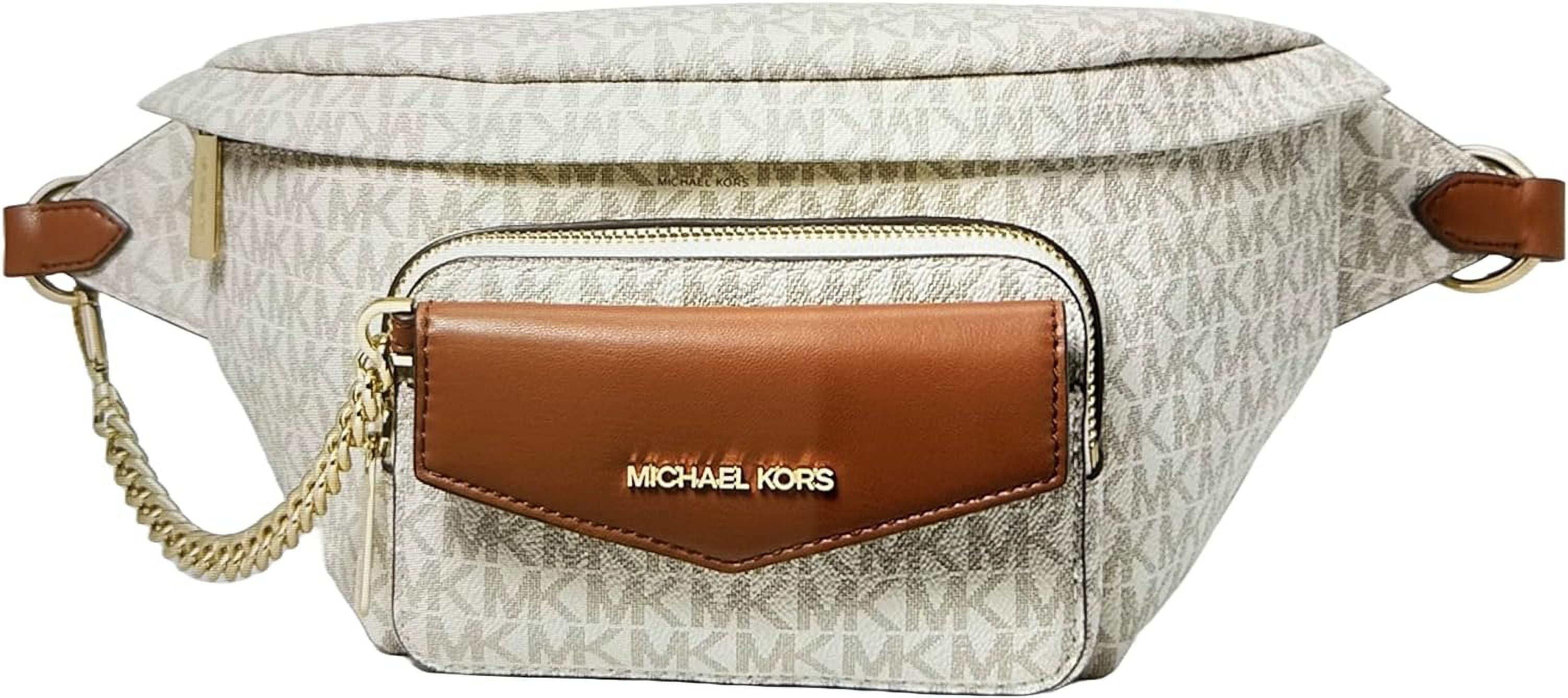 Michael Kors Maisie Large Pebbled Leather 2-in-1 Sling Pack - Powder Blush