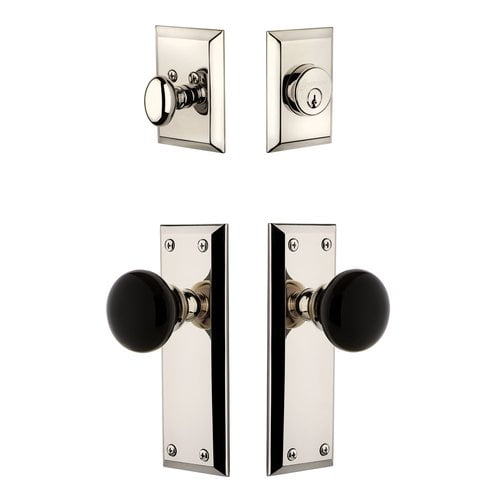 Grandeur 853346 Fifth Avenue Solid Brass Rose Single Cylinder Keyed Entry Deadbolt And