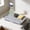 Gray, variant on Double Layer Drainage Tray for Kitchen, QQZ Food Grade Plastic Drying Mat with Water Storage Base, Multipurpose Countertop Organizer for Cups Utensils Fruits Vegetables
