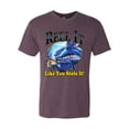thumbnail image 2 of Reel It Like You Stole It Mens Premium Tri Blend T-Shirt, Vintage Purple, Small, 2 of 3