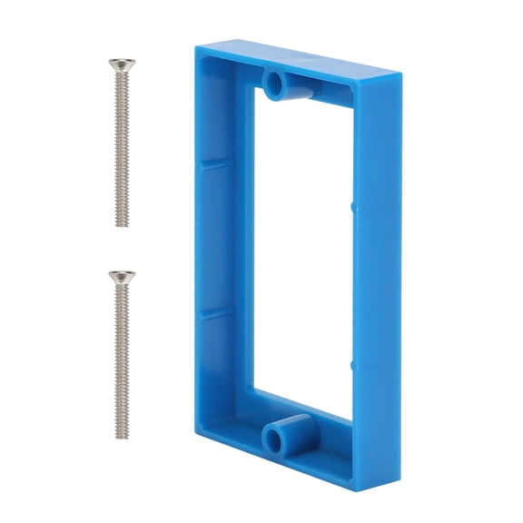Single Gang Receptacle Outlet Box Extenders 1/2",Include 2Screws (6-32 x 1.25),Electrical Outlet Extender for Electrical Outlet Box & Electrical Outlet Switches, Blue (Pack of 1)