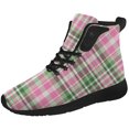 thumbnail image 5 of Aidianart Buffalo Plaid High Top Sneakers Womens High Top Shoes Size 16, 5 of 5