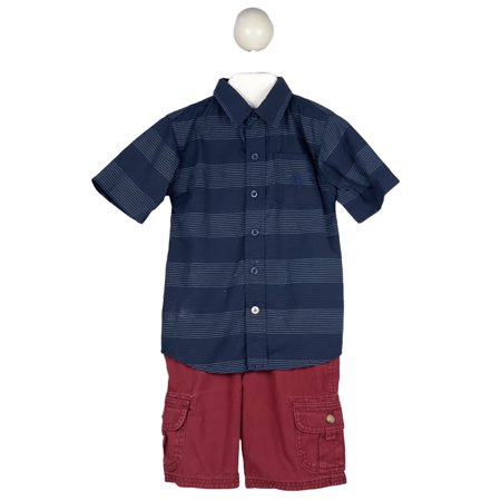 

Pre-Owned My Little Outfit Dress Shirt and Shorts 4T