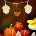 thumbnail image 4 of Gymnture christmas 10pcs Diy Wooden Blank Ornaments Unfinished Wood Cutouts For Thanksgiving Fall Crafts Unfinished Wooden Chips Graffiti Wooden Pendants, 4 of 11