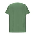 thumbnail image 5 of Raeneomay Oversized T Shirts for Women V Neck Solid Color Court Lock Short-Sleeved Tops, 5 of 6