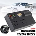 thumbnail image 3 of Car Power Inverter, Convert 12V - 24V DC to 220V AC, Fast Charging, Safety Protection, 3 of 8