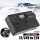 thumbnail image 2 of Inversor de corriente para coche de 120 W, 12/24 V CC a 220 V, PD, 30 W, USB-C, puerto USB dual, Y0F7, 2 of 7