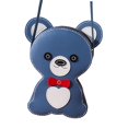 thumbnail image 2 of Bolso de hombro de cuero PU BLESIY DIY accesorios de dibujos animados cubo azul, 2 of 8