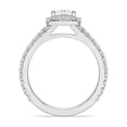 thumbnail image 3 of Pompeii 2Ct Cushion Halo Lab Grown Diamond Engagement Ring in 14k Gold (G/H,VS2-SI1), 3 of 6