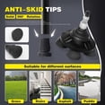 thumbnail image 4 of Bastón plegable BigAlex con luz LED, base cuádruple pivotante, ajustable y bolsa de transporte para hombre y mujer., 4 of 5