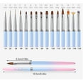 thumbnail image 3 of Nail Art Pen Sturdy Skidproof Gradient Color Long Using Smooth Nails Brushes Multifunctional Lightweight Fashion Manicure Tools Drawing Woman Friend 6mm, 3 of 8